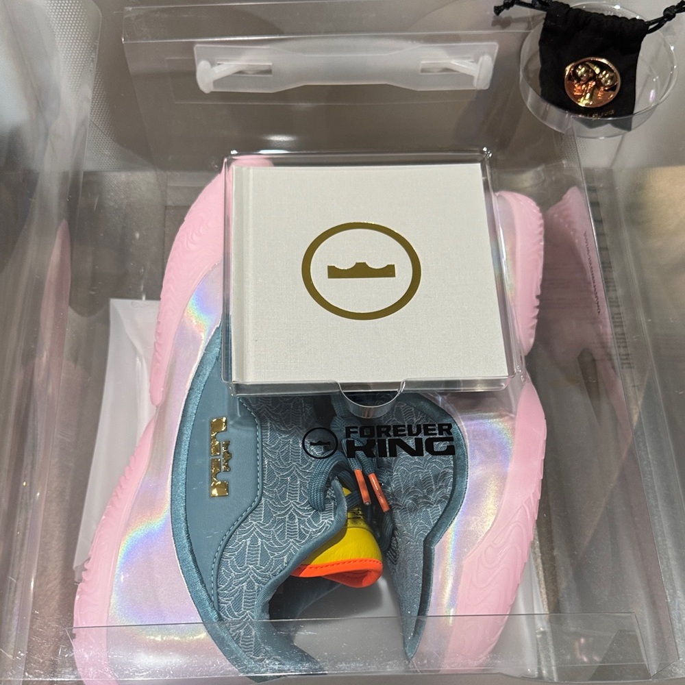 Nike Labron 23 Miami Twice - Men's Athletic Shoes - Pink and Blue